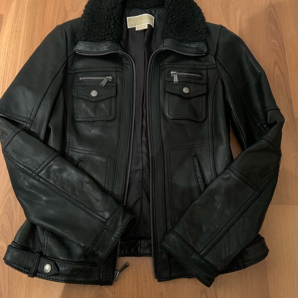 Michael Kors leather jacket - Picture 2 of 4